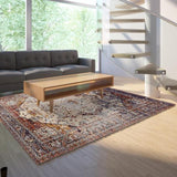 Area Rug Vintage Home Carpets For Living Room Bedroom Free Anti Slip Bottom